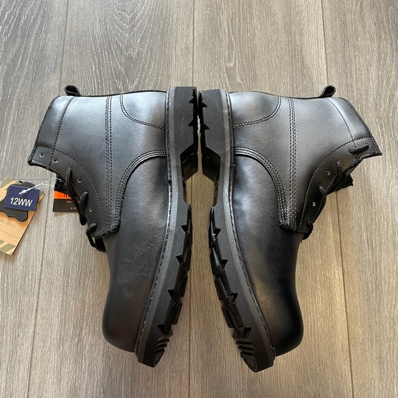 AdTec safety steel toe work boots black main image 13